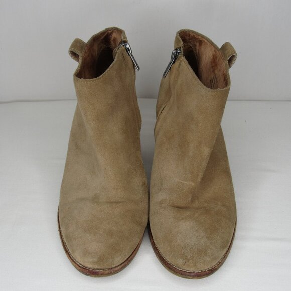 Madewell Tan Suede THE BILLIE BOOT Ankle Bootie Women's 8 - Picture 2 of 12